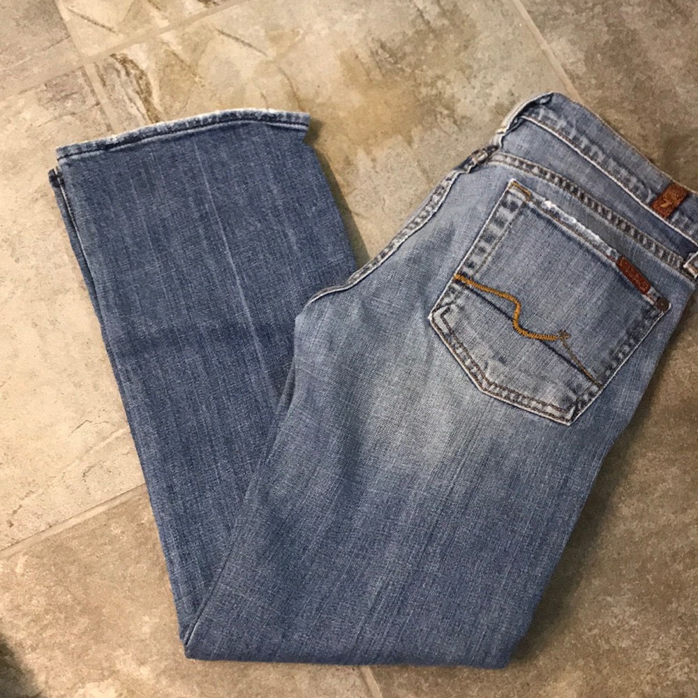 7 for all Mankind distressed denim pant